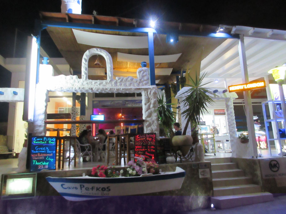 Our great selection of the best bars in Pefkos