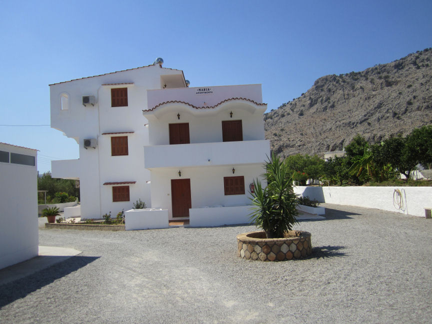 Maria Apartments in Pefkos. Click here to visit the room only accomodation page